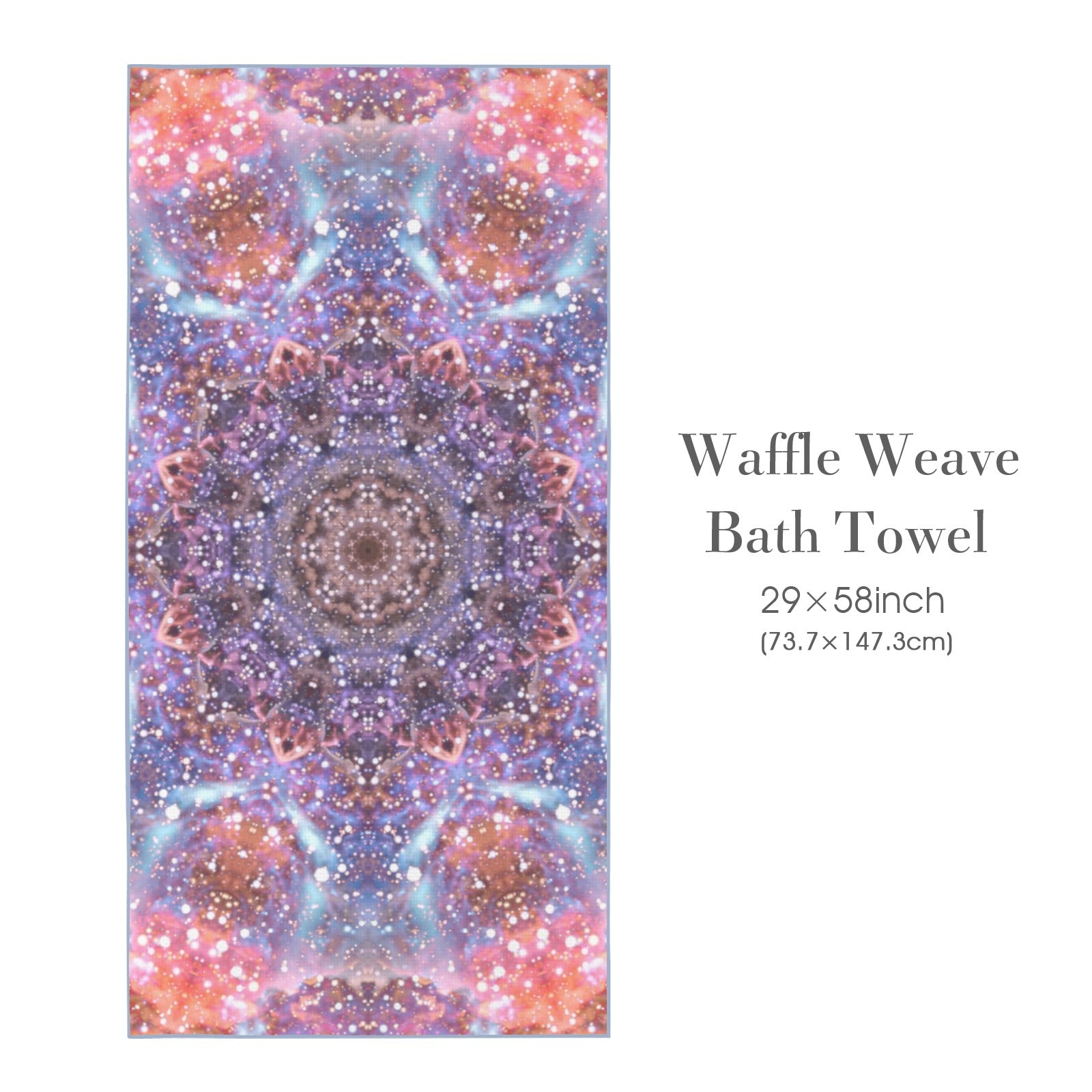 Katerina's Fiesta Desires Waffle Weave Bath Towel 29" x 58" | Ships from USA