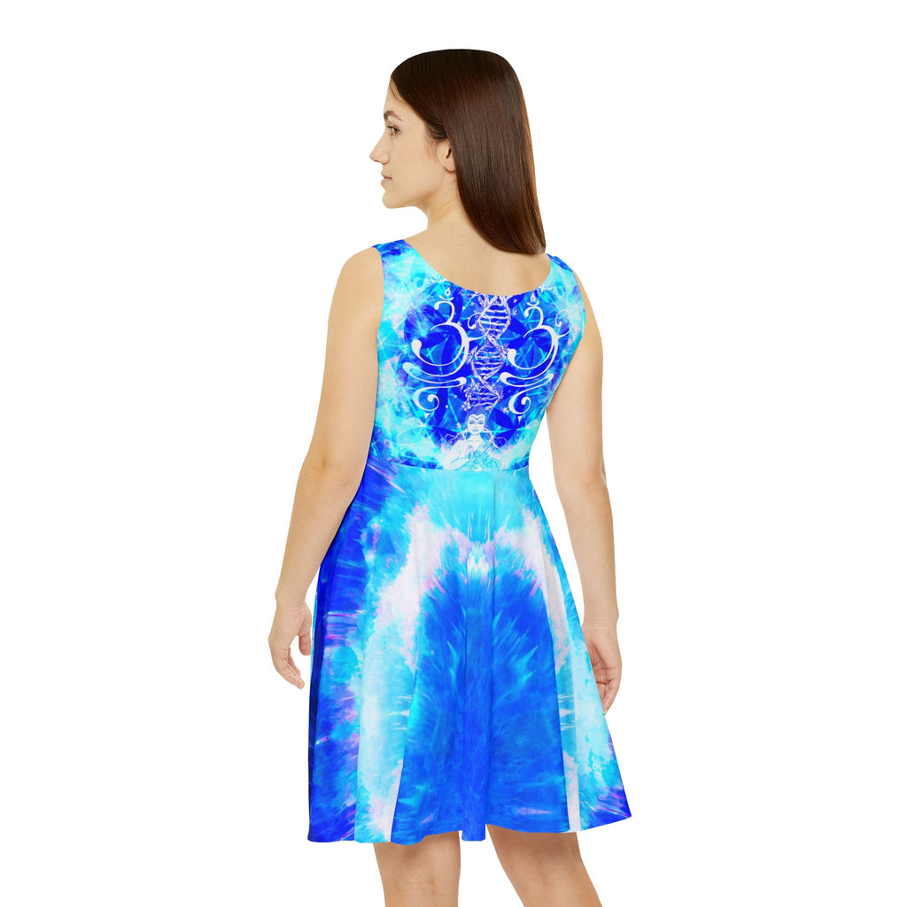 Amen Jin's Blue Sun Buddha Meditations Women's Skater Dress