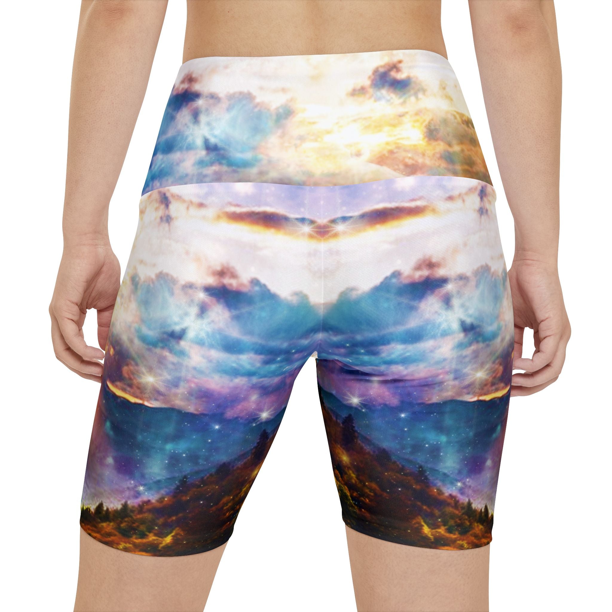 Katerina's Smoky Mountain Memories Dreams Women's Workout Shorts