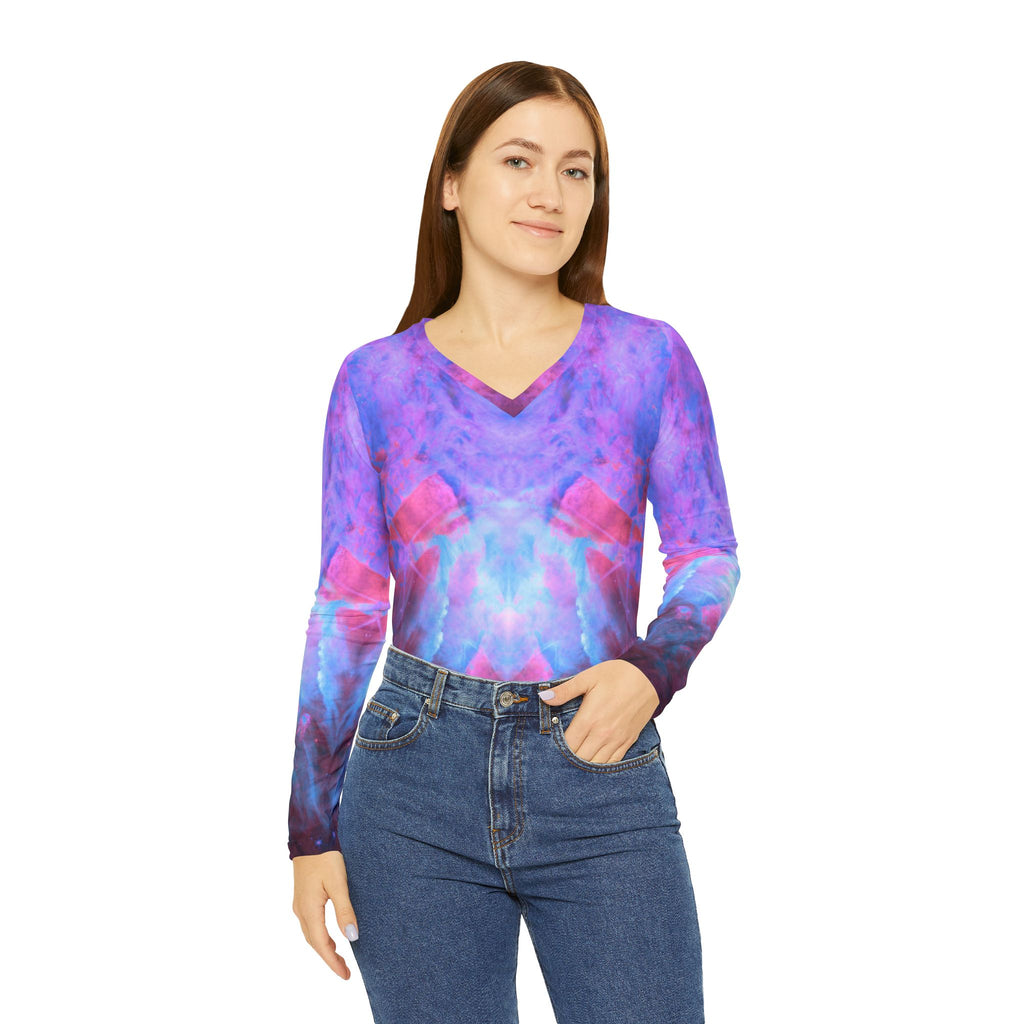 Katerina's RogueStar Desires Women's Long Sleeve V-neck Shirt