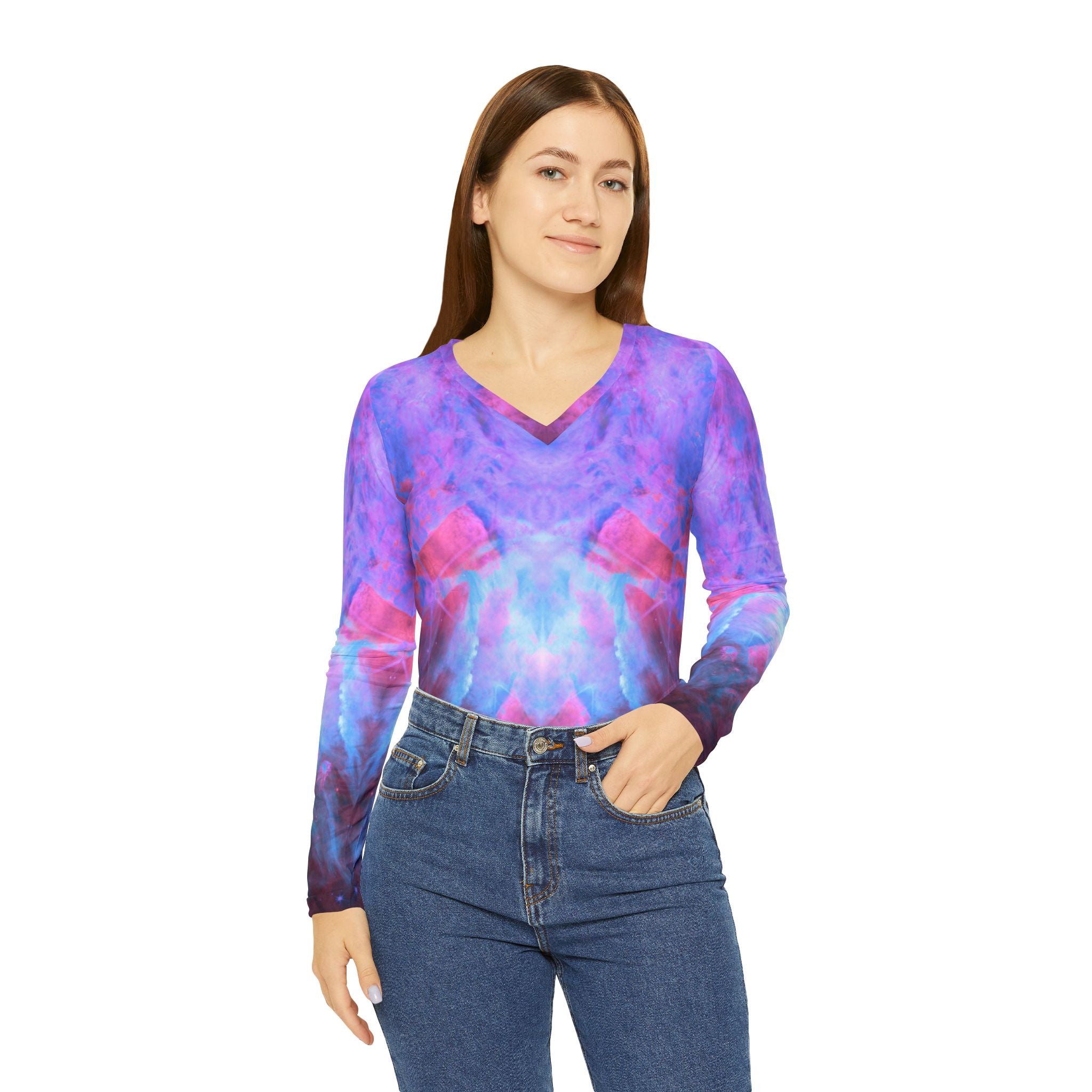 Katerina's RogueStar Desires Women's Long Sleeve V-neck Shirt