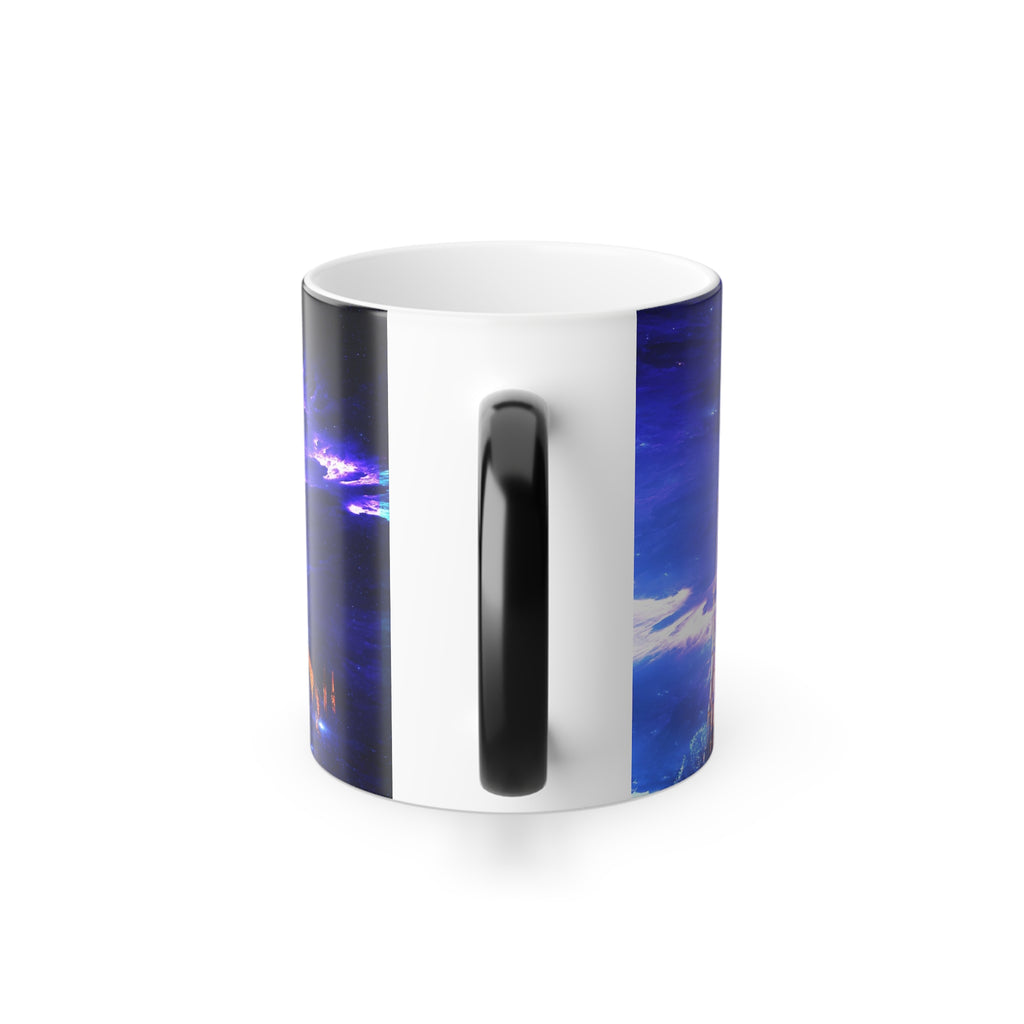 Amethyst Sapphire Notre Dame Dreams Color Morphing Mug, 11oz