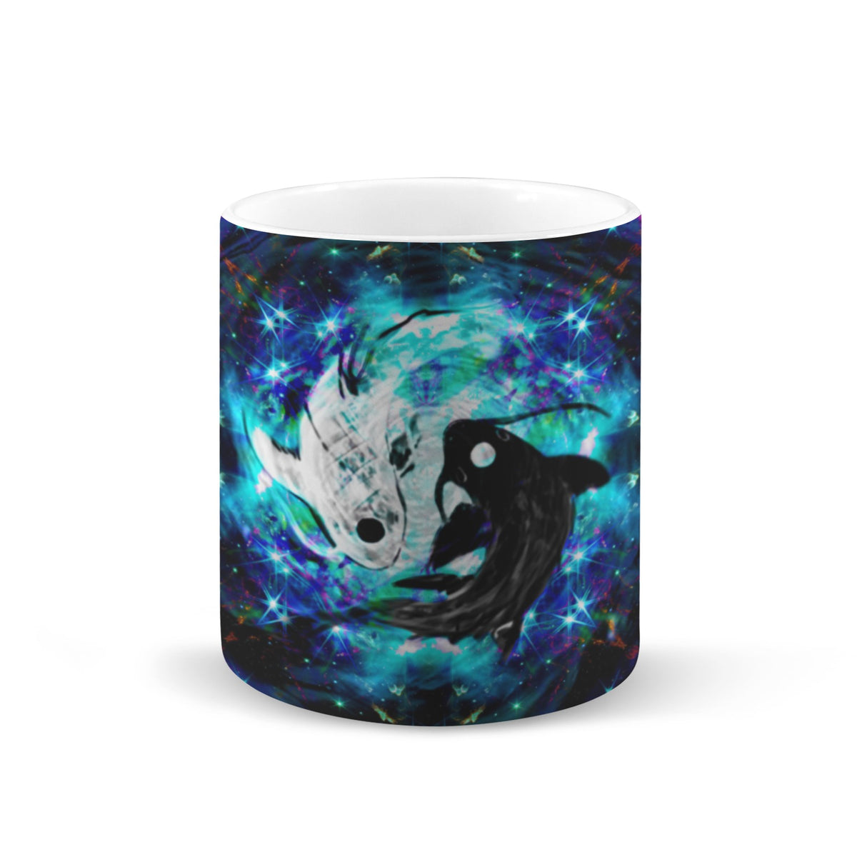 Katerina's Now & Forever Koi Desires Custom White Mug(11OZ)(Set of 2) | Ships from USA
