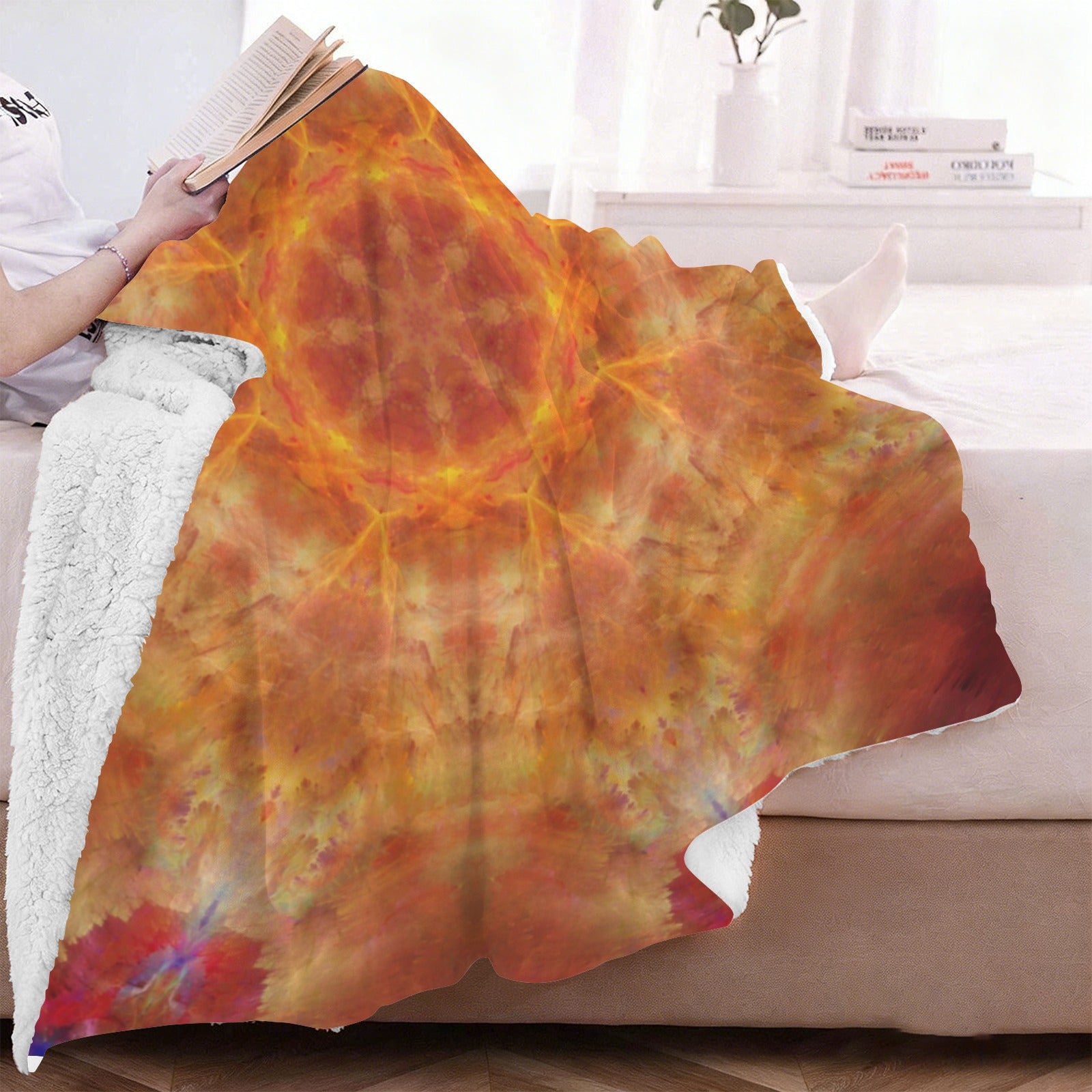 Katerina's Supernova Desires Sherpa Fleece Blanket 60" x 80" | Ships from USA