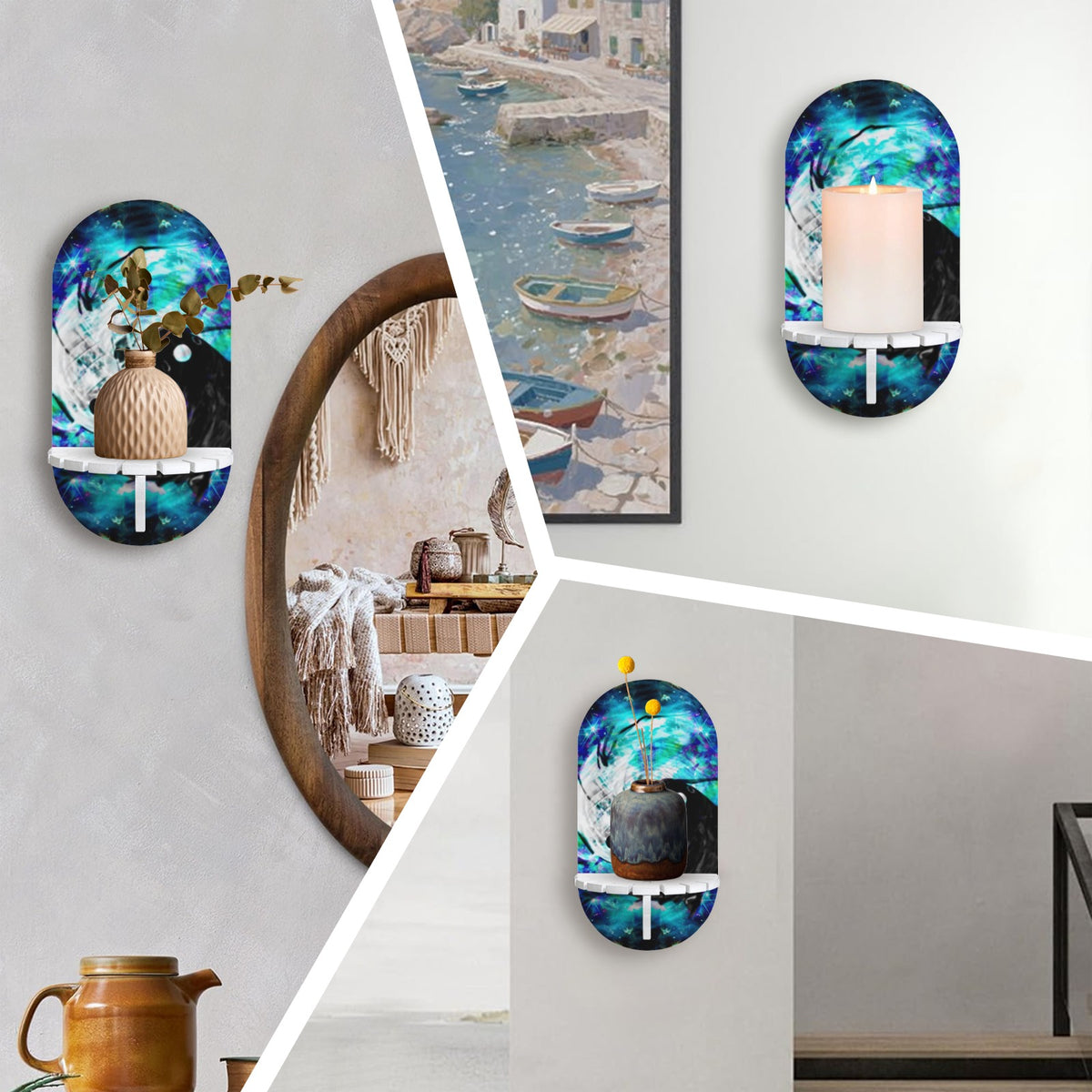 Katerina's Now & Forever Koi Desires Wall Mounted Candle Holder | Ships from USA