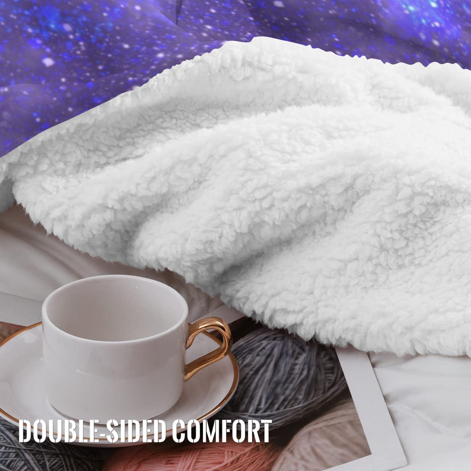 Katerina's Triple Goddess Magickal Desires Sherpa Fleece Blanket 60" x 80" | Ships from USA
