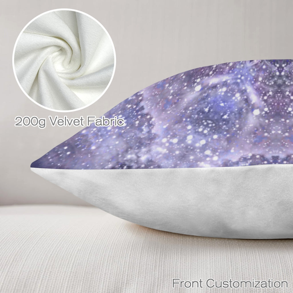 Katerina's Lilac Star Desires Custom Pillow Cases 18" x 18" (2-Pack) | Ships from USA