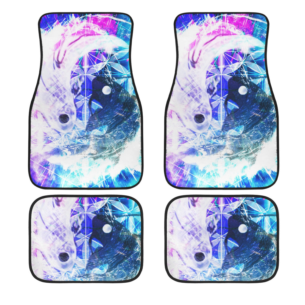 Creation's Koi Meditations 4-Piece Car Floor Mats （Customized Separately）| Ships from USA