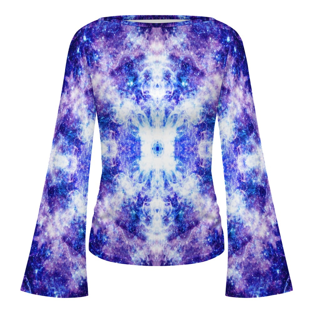 Amen Jin's Katerina's Dracularian Dragoness Desires Women's Boat Neck Bell Sleeve T-shirt