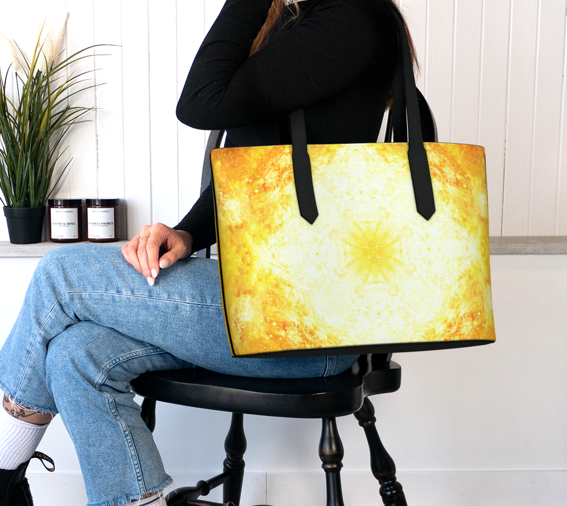 Katerina's Golden Desires Vegan Leather Tote Bag