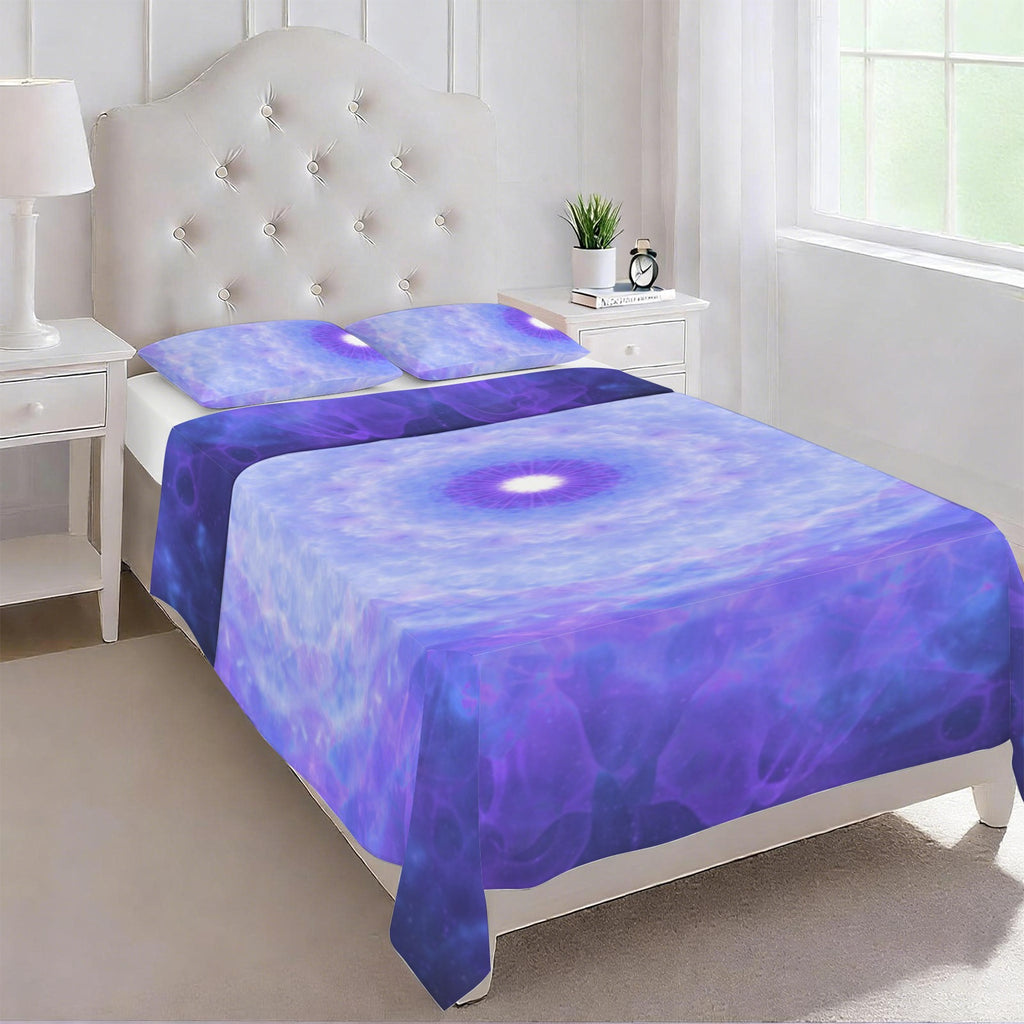 Katerina's Dragon Heart Desires 3-Piece Bedding Set (Bed Sheet + Pillowcases)  | Ships from USA