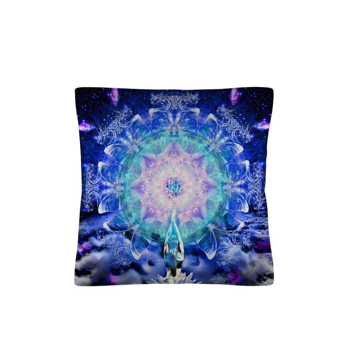 Amen Jin's Katerina's Eros & Psyche Metamorphosis Meditations Linen Throw Pillow 18" x 18" ( 1 Piece ) | Ships from USA