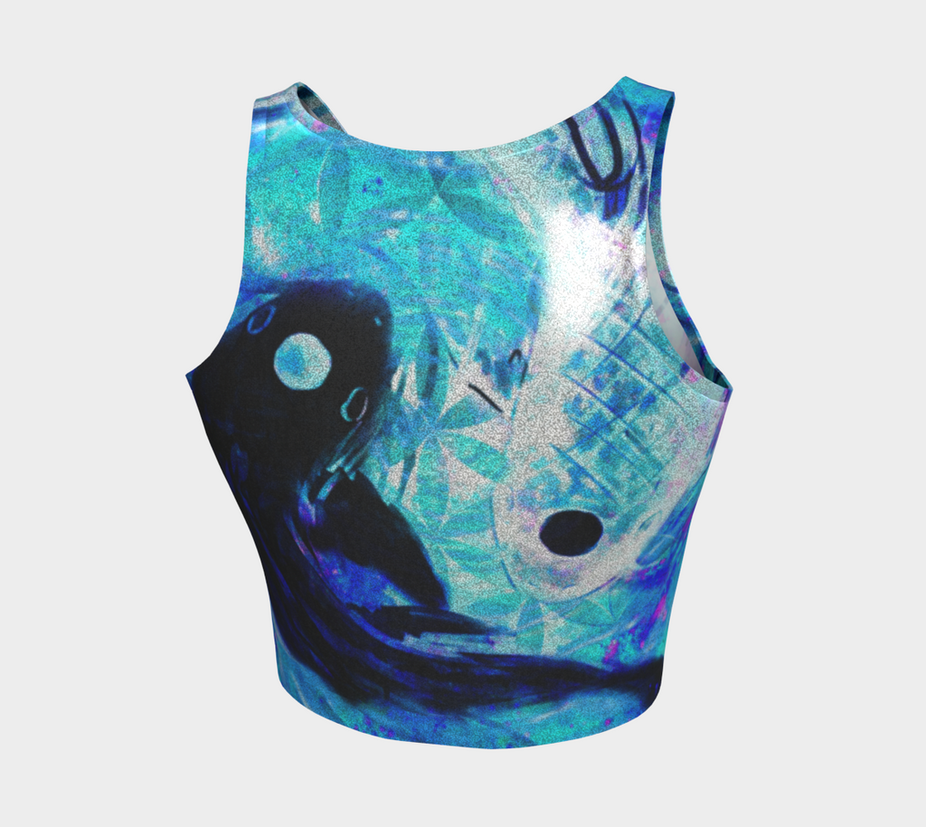 Amen Jin's Memories of Yesterday Koi Meditations Athletic Crop Top