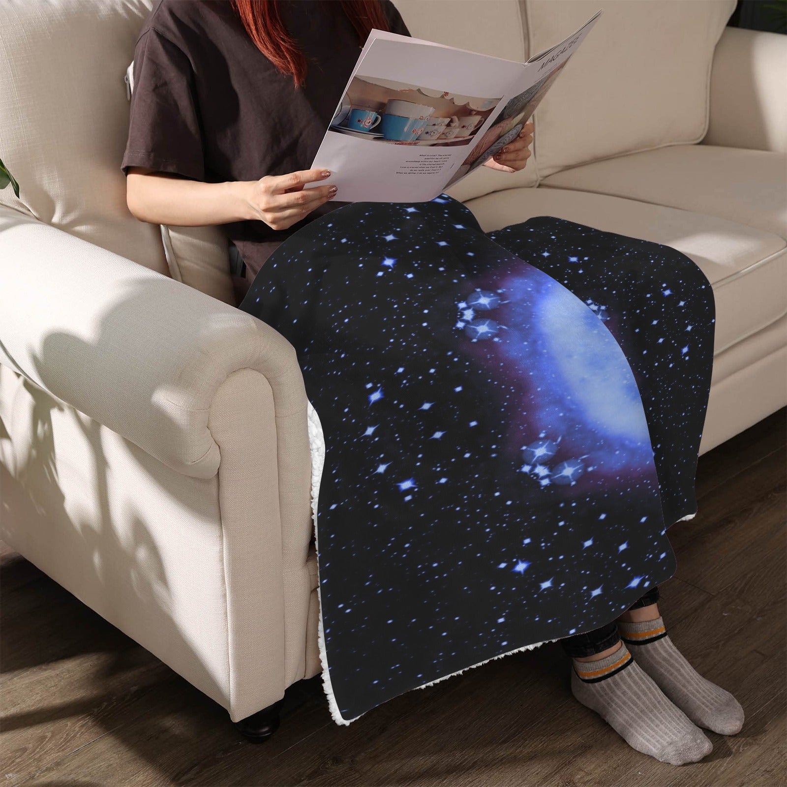 Katerina's Halo Desires Sherpa Fleece Blanket 30" x 40" | Ships from USA