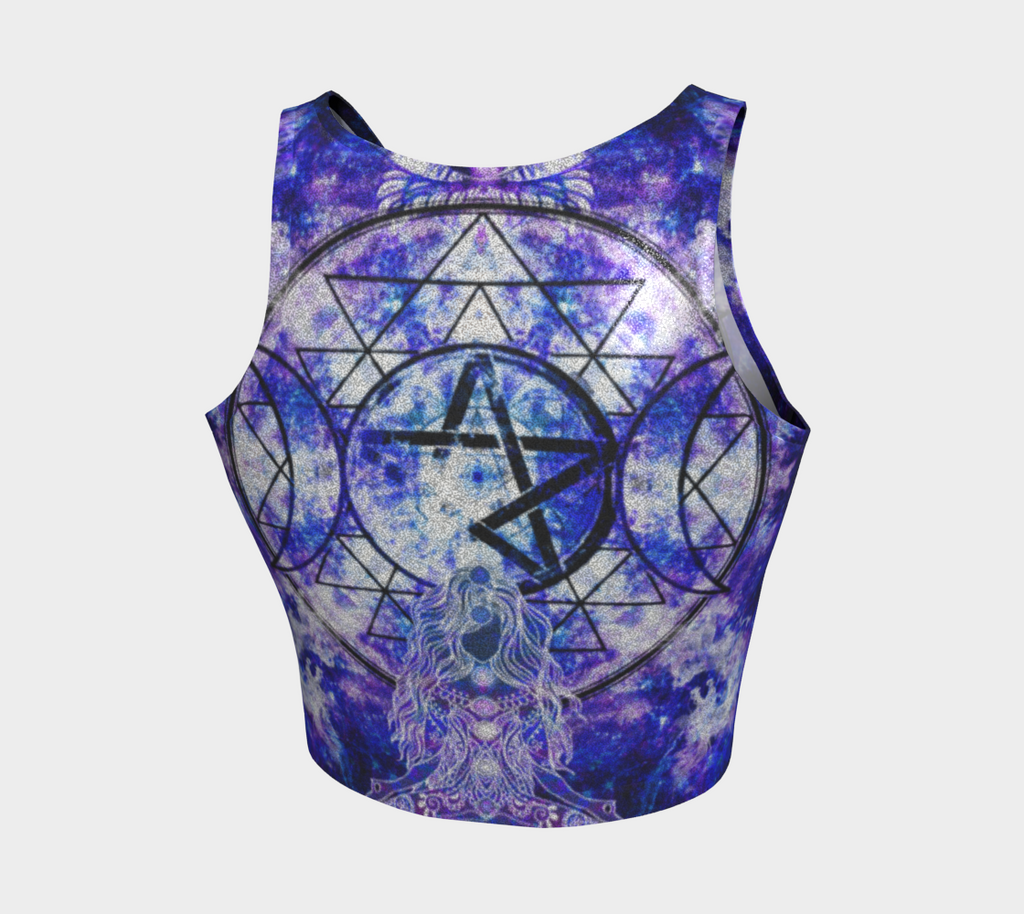 Amen Jin's Katerina's Dracularian Dragoness Magickal Awakening Meditiations  Athletic Crop Top