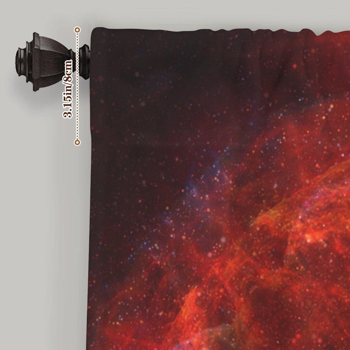 Katerina's Love & Hatred Desires Window Curtain 52" x 63" ( 1 Piece ) | Ships from USA