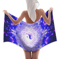 Katerina's Psyche Yin Yang Meditations Waffle Weave Bath Towel 29" x 58" | Ships from USA