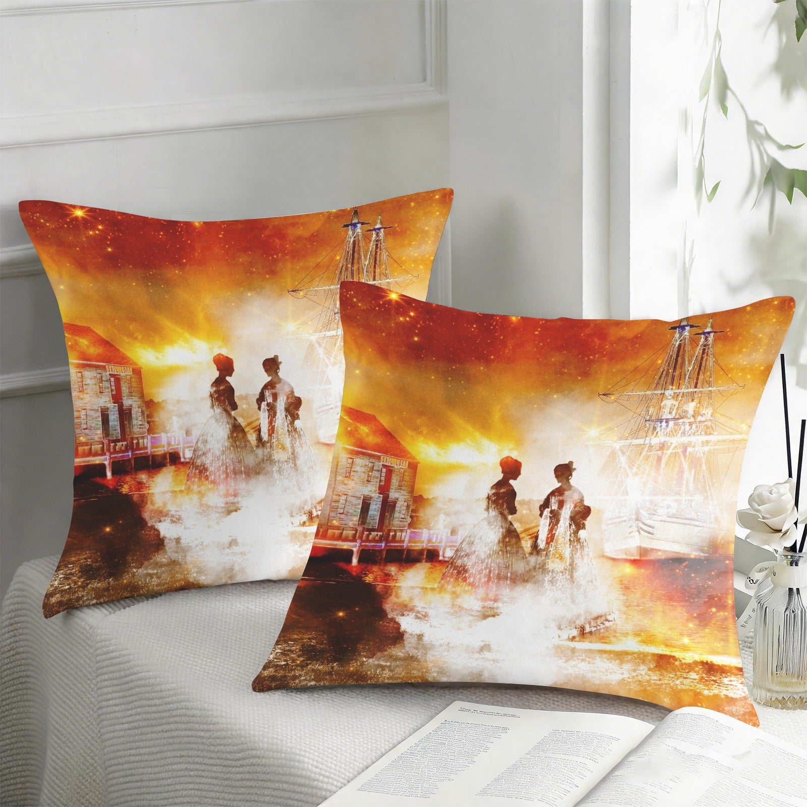 Samhain Eve Salem Dreams Custom Pillow Cases 18" x 18" (2-Pack) | Ships from USA