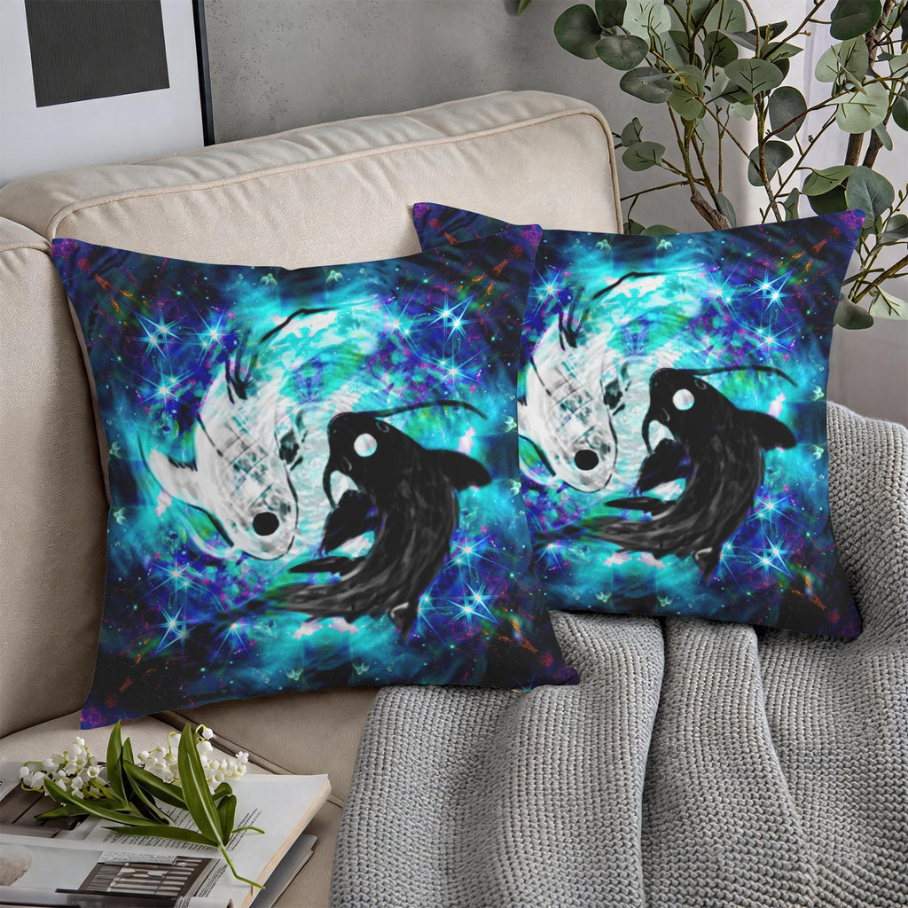 Katerina's Now & Forever Koi Desires Custom Pillow Cases 18" x 18" (2-Pack) | Ships from USA