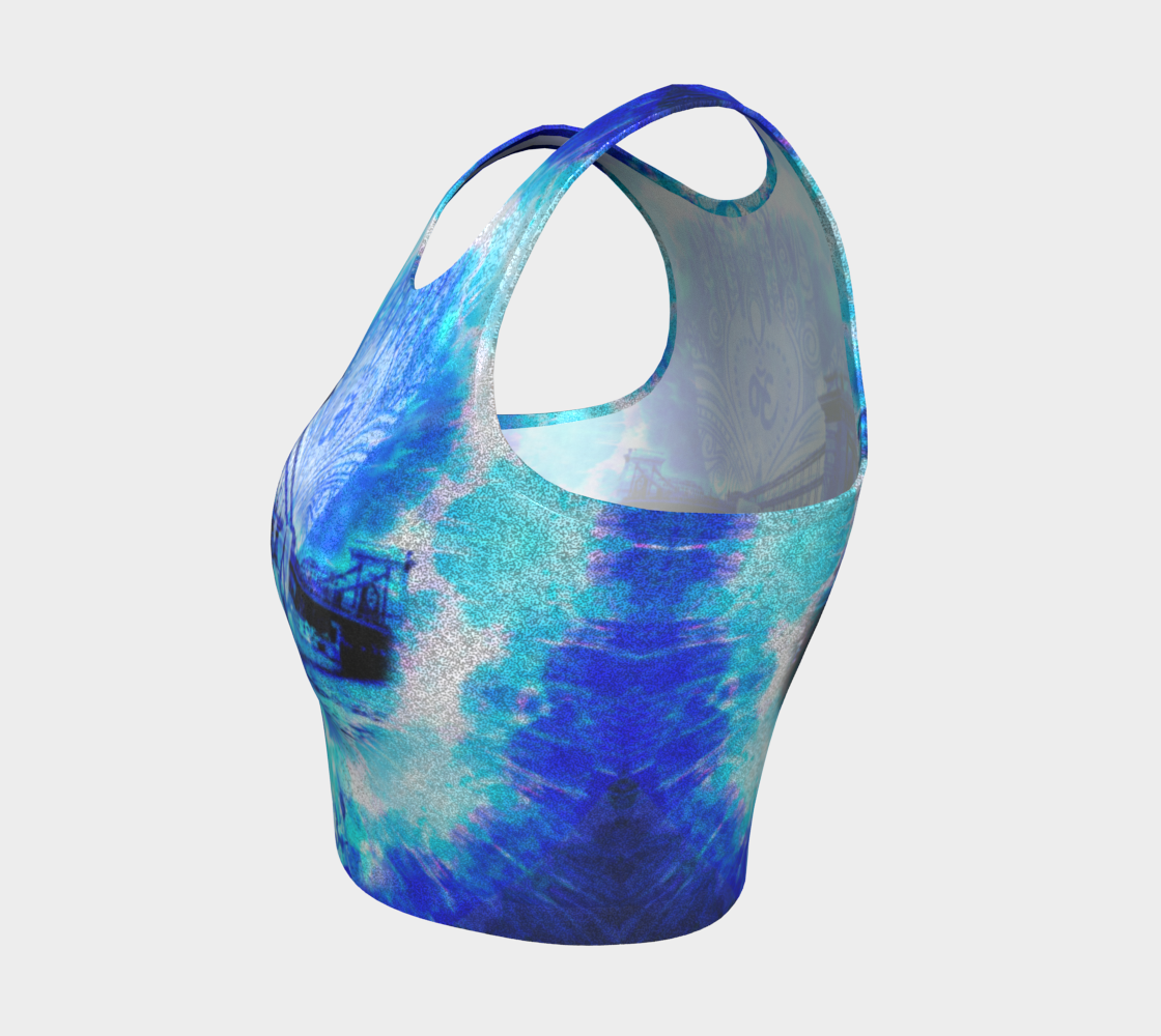 Amen Jin's Blue Sun Budapest Meditations Athletic Crop Top