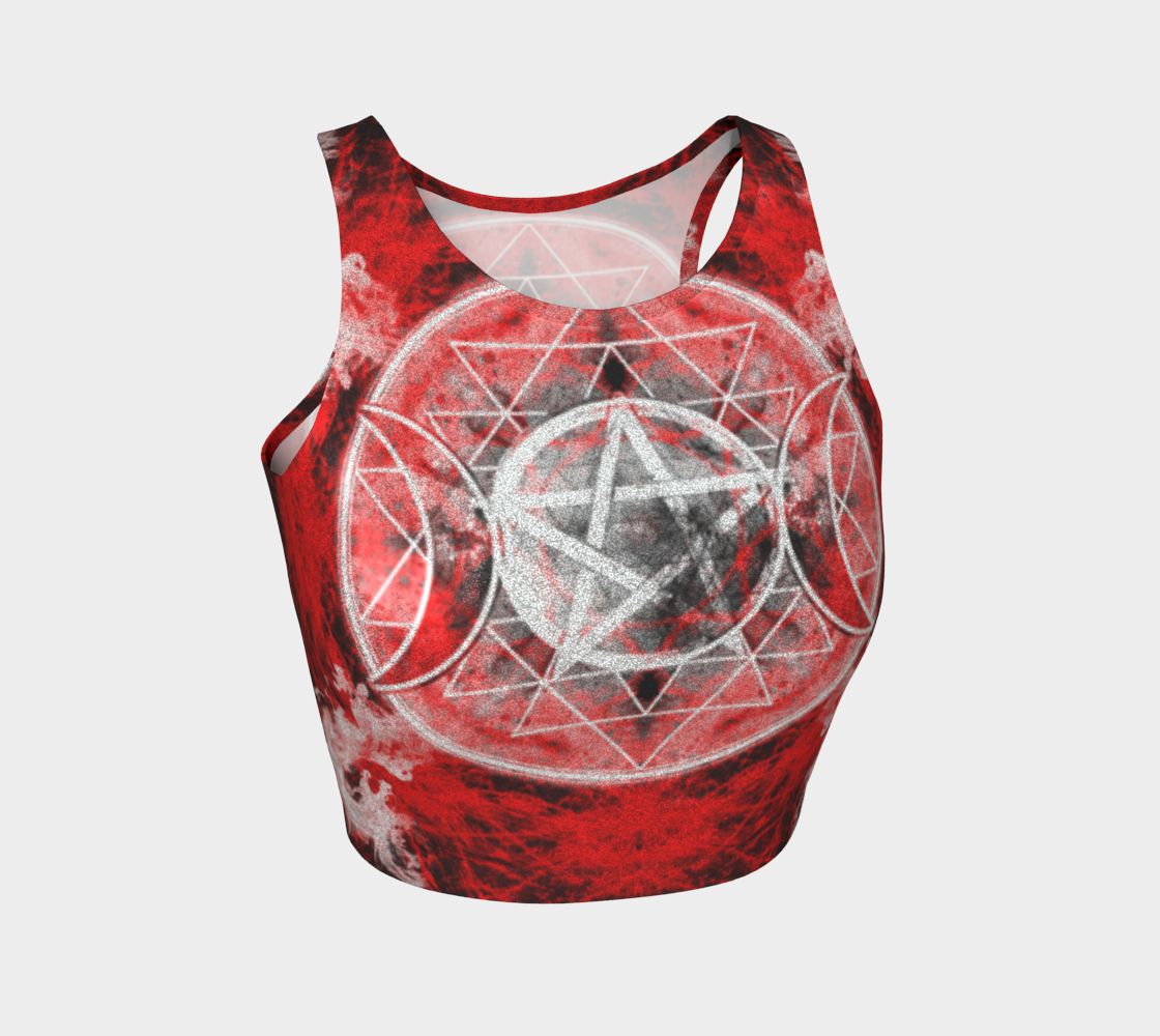 Katerina's Waiting for Hello Triple Goddess Meditiations Athletic Crop Top