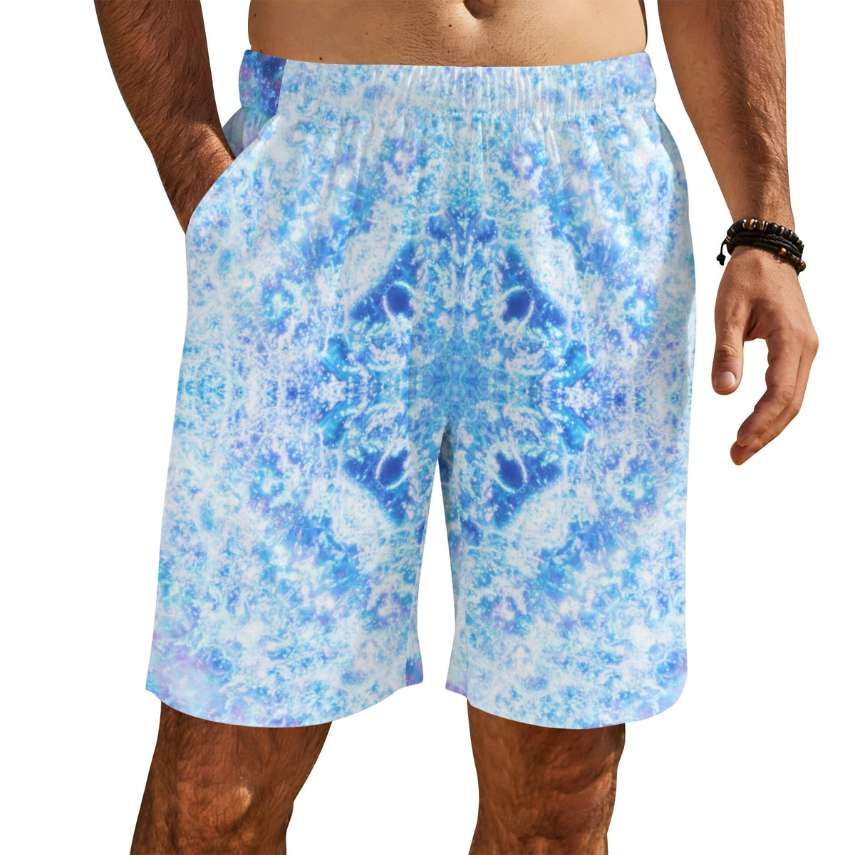 Katerina's Kamar-Taj Desires Men's All Over Print Beach Shorts (Sets 26) | Ships from USA