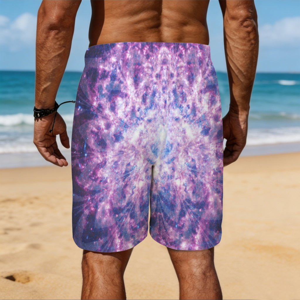 Katerina's Through Time & Space Desires Men's All Over Print Beach Shorts (Sets 26) | Ships from USA