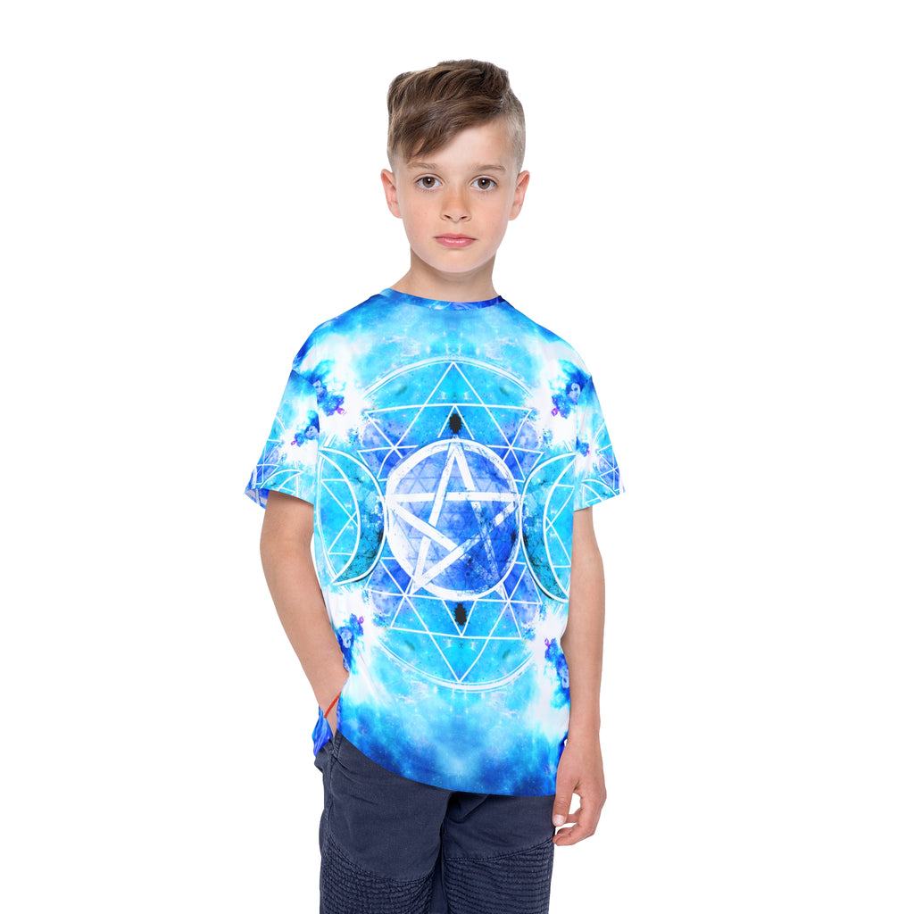 Amen Jin's Mandala of Dragon Fire Triple Goddess Meditations Kids Sports Jersey