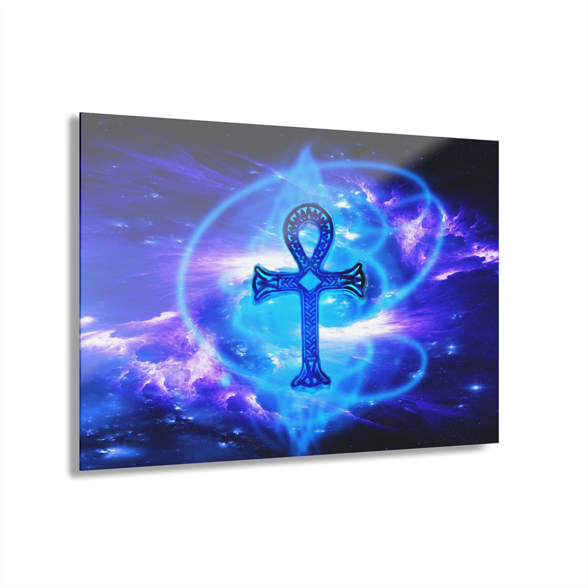 Amethyst Sapphire Ankh Dreams Acrylic Prints (French Cleat Hanging)