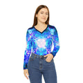 Amen Jin's Memories of Yesterday Buddha Meditations Women's Long Sleeve V-neck Shirt