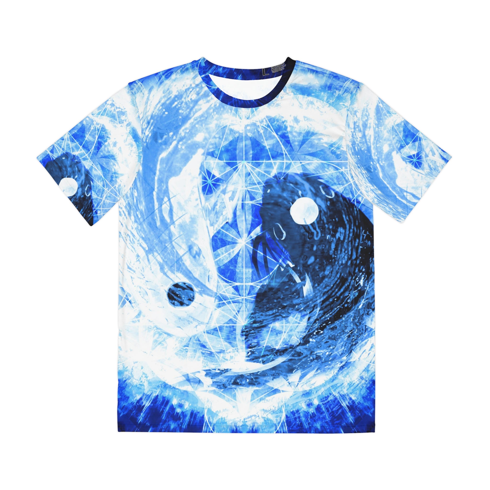 Amen Jin's Blue Sun Koi Meditations Men's Polyester Tee