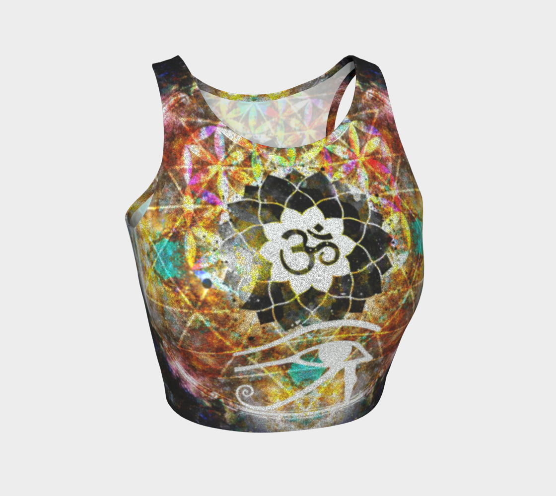 Amen Jin's Breathe Again Fairy Om Meditations Athletic Crop Top