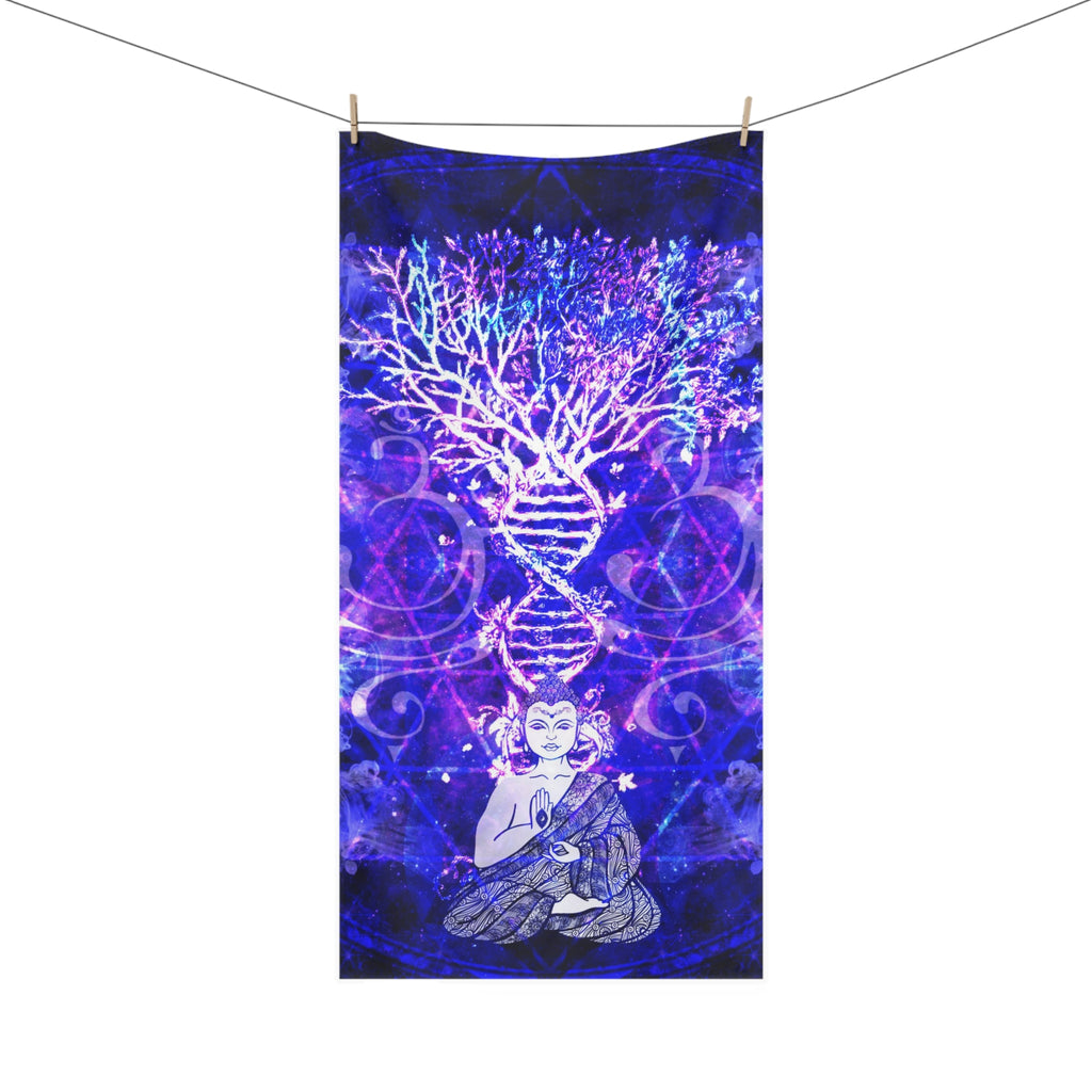 Katerina's Dragon's Eye Buddha Meditations Mink-Cotton Towel