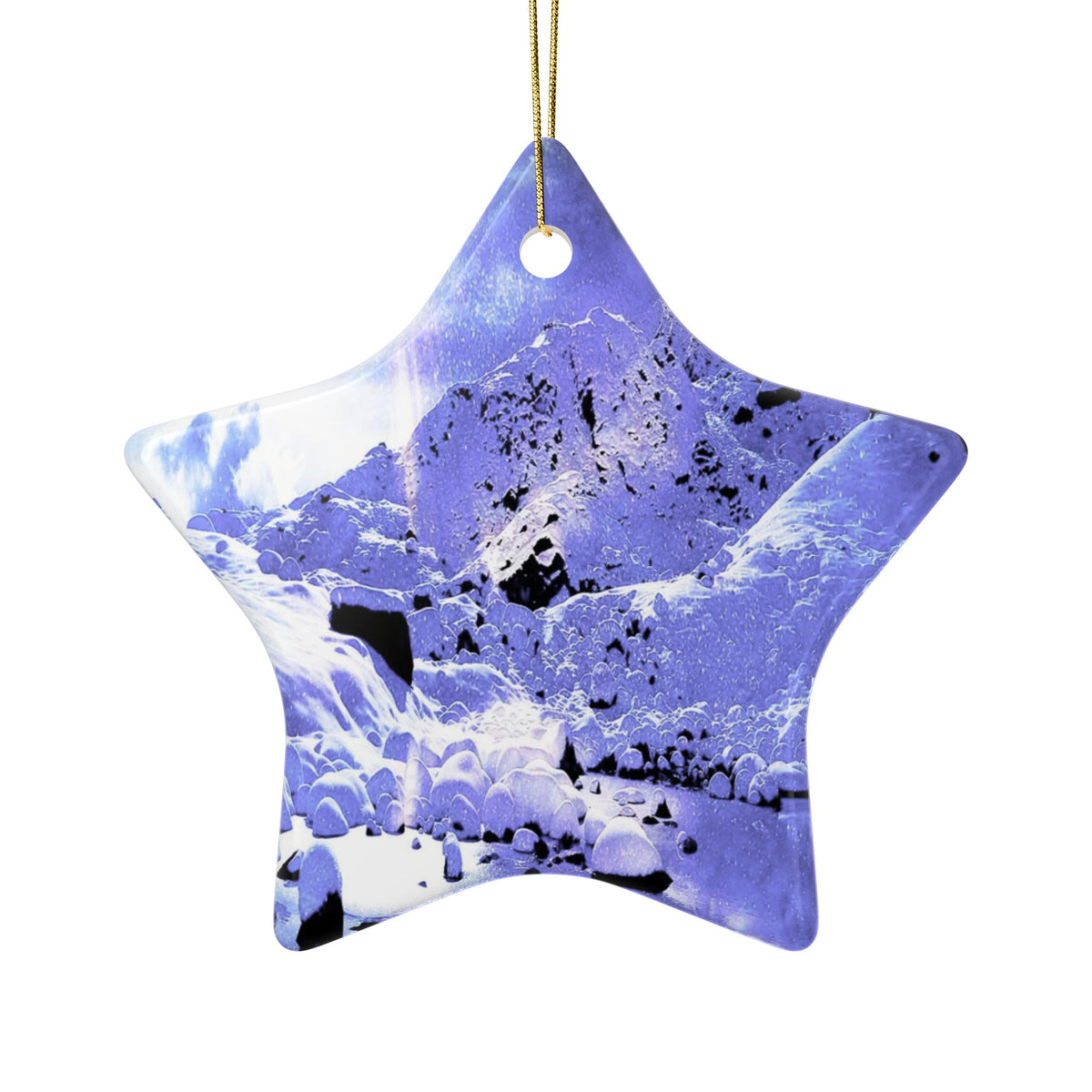 Yule Night Dreams Ceramic Ornaments, 2-Side Print