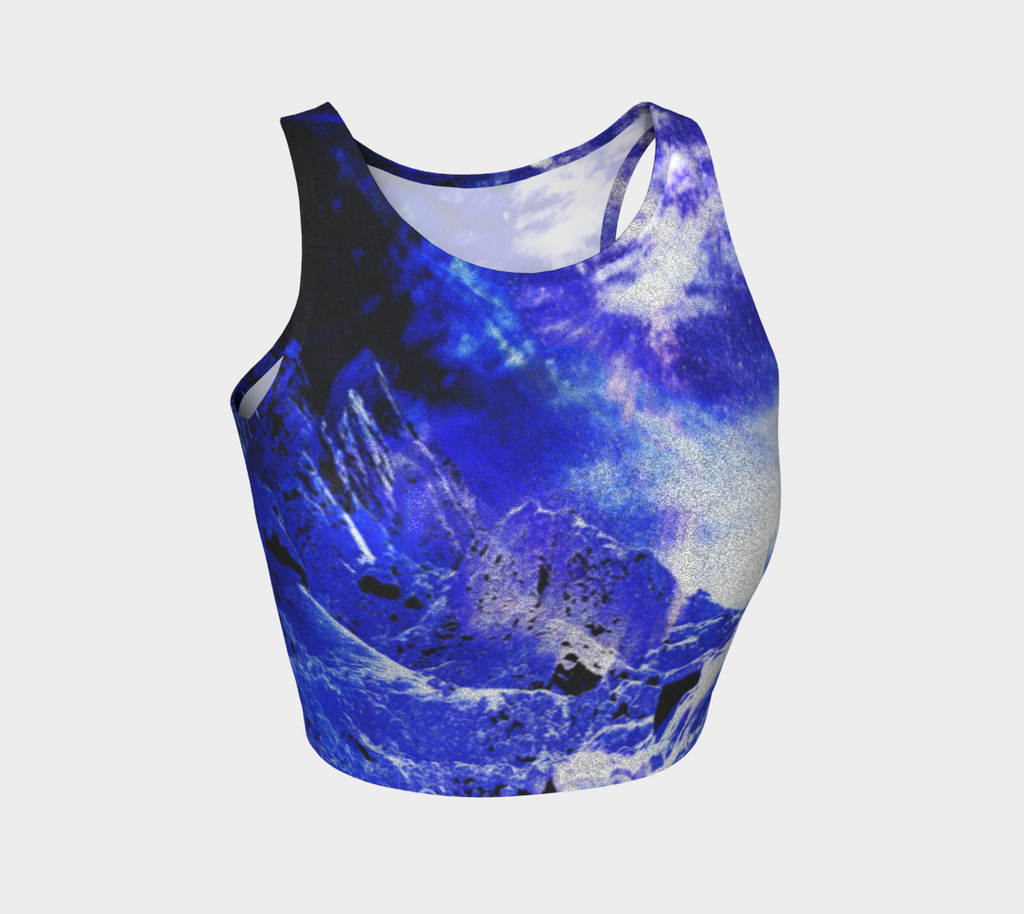 Yule Night Dreams Athletic Crop Top