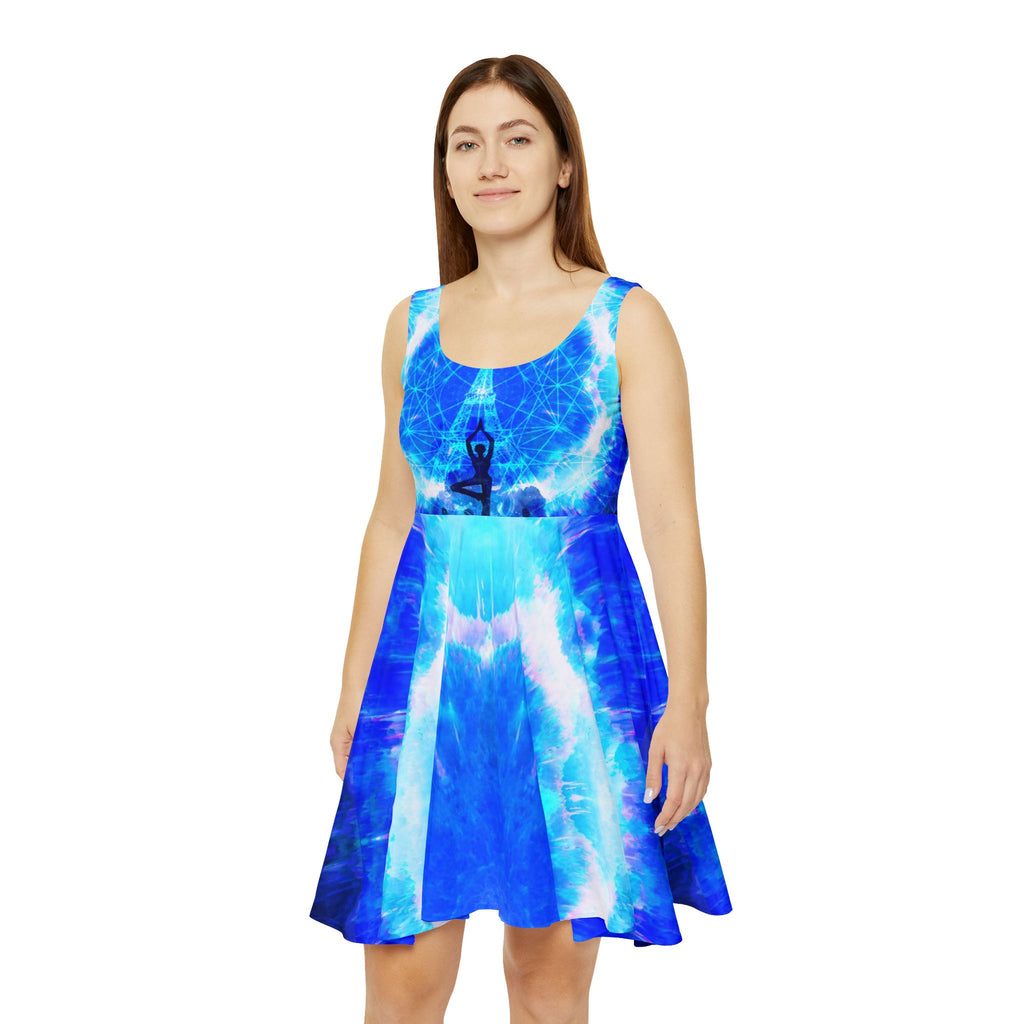 Amen Jin's Blue Sun Parisian Meditations Women's Skater Dress