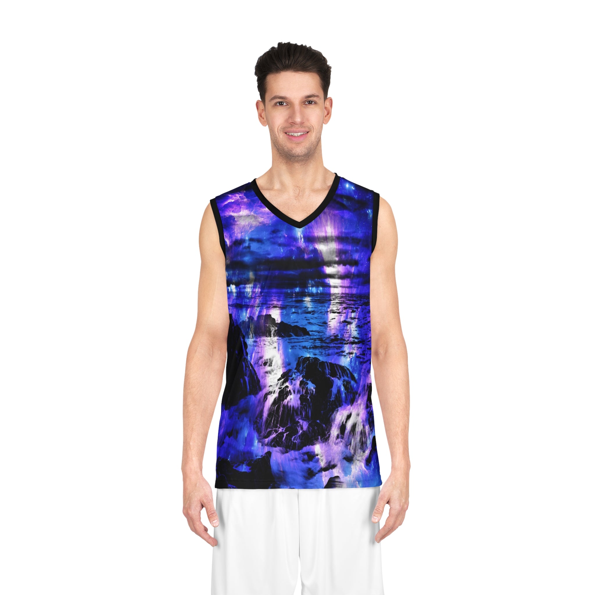 Amethyst Sapphire Cosmic Falls Dreams Basketball Jersey