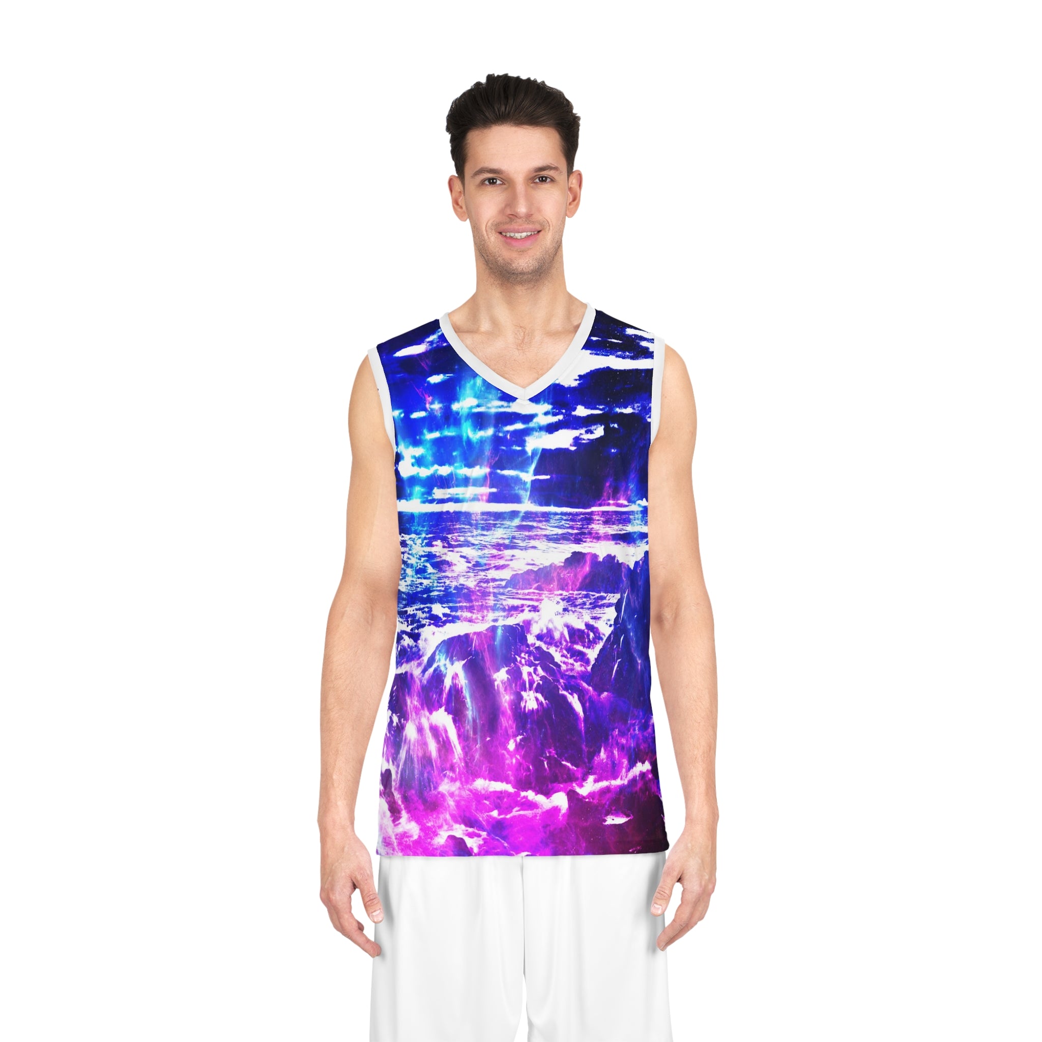 Amethyst Cosmic Falls Dreams Basketball Jersey