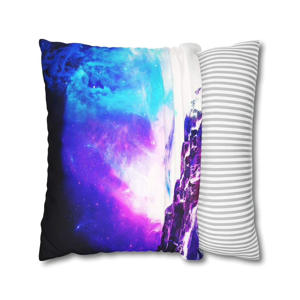 Creation's Heaven Serenity Bay Dreams Faux Suede Square Pillow Case