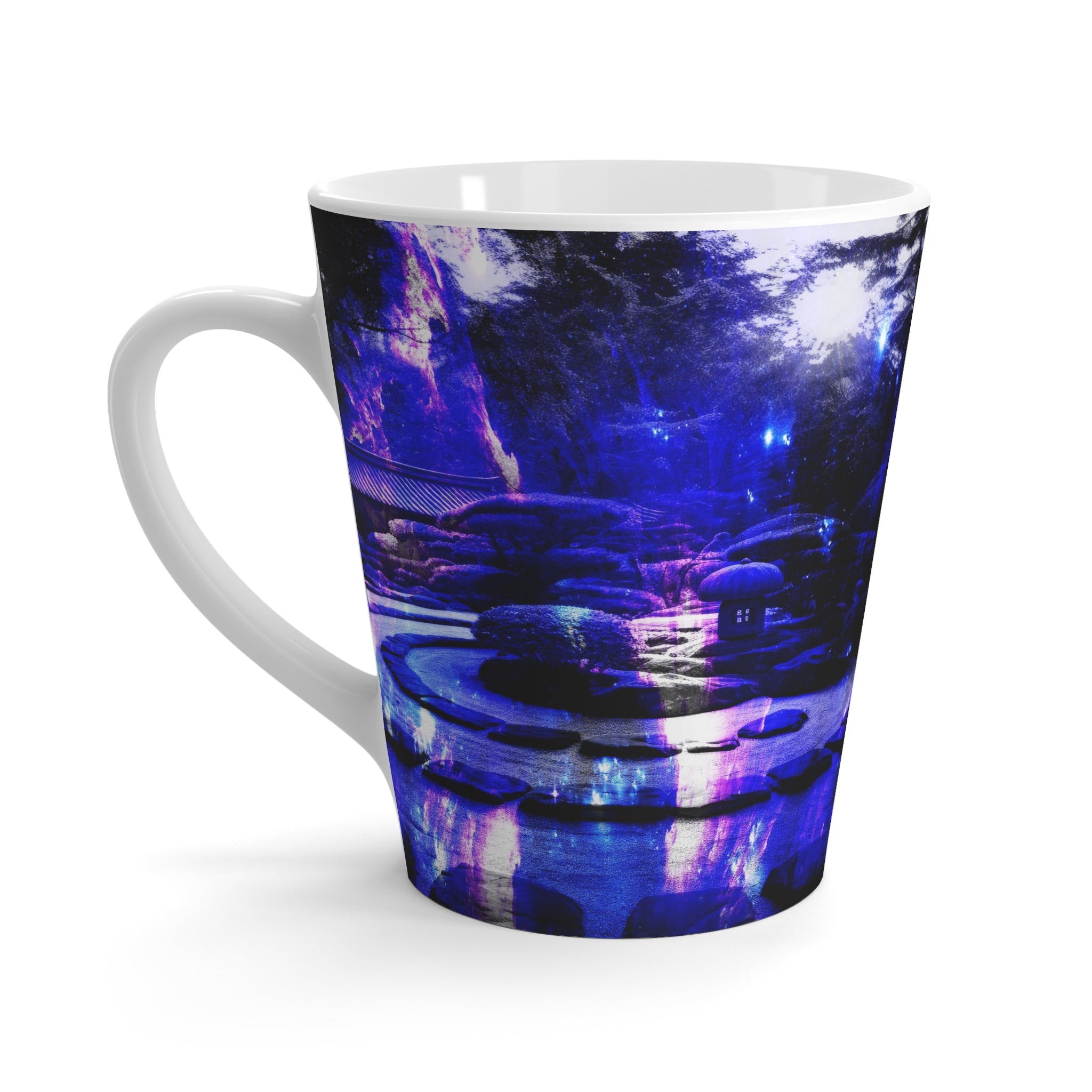 Amethyst Sapphire Tranquil Garden Dreams Latte Mug