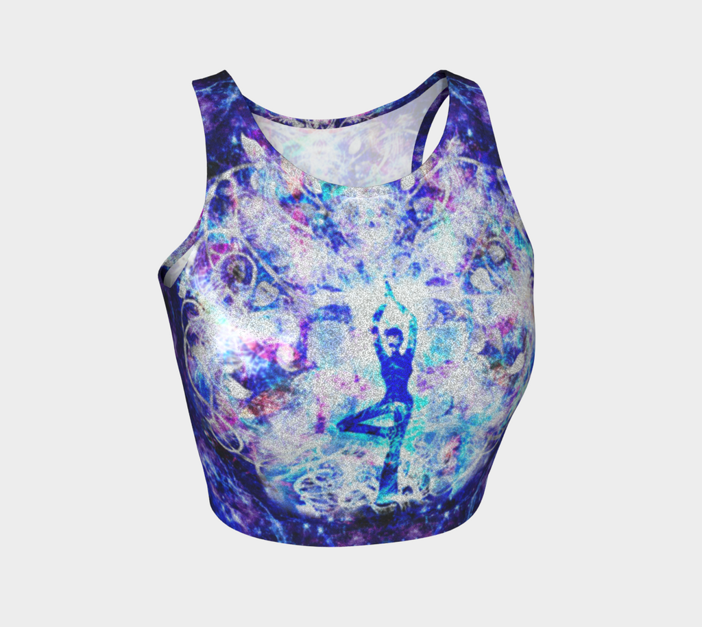 Amen Jin's Katerina's Dracularian Dragoness Namaste Meditations Athletic Crop Top