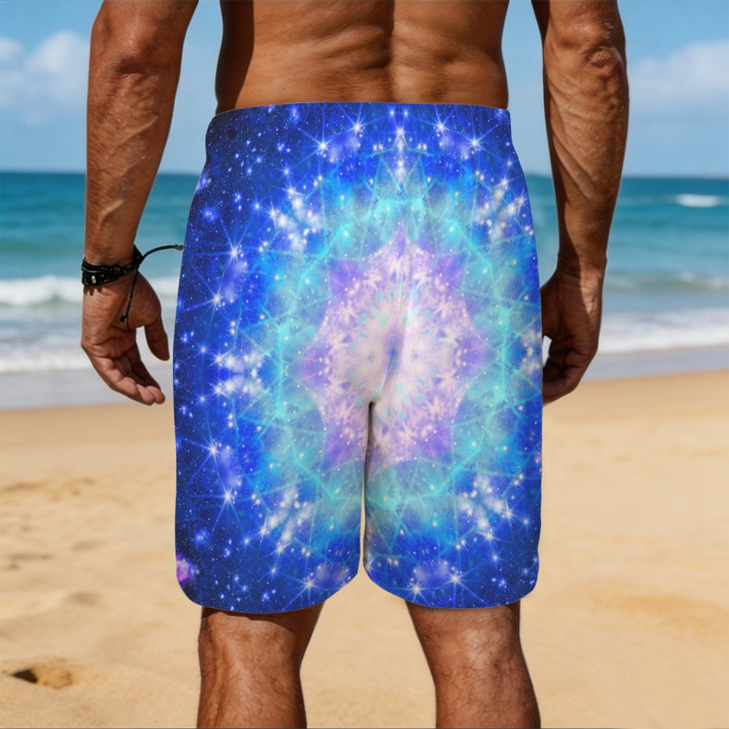 Amen Jin's Katerina's Eros & Psyche Desires Men's All Over Print Beach Shorts (Sets 26) | Ships from USA