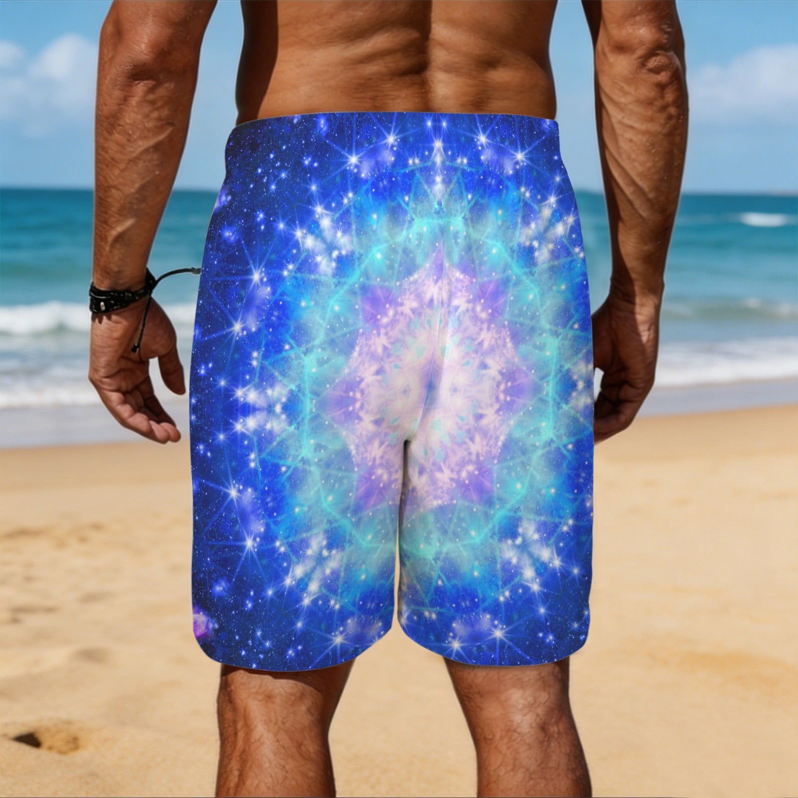 Amen Jin's Katerina's Eros & Psyche Desires Men's All Over Print Beach Shorts (Sets 26) | Ships from USA