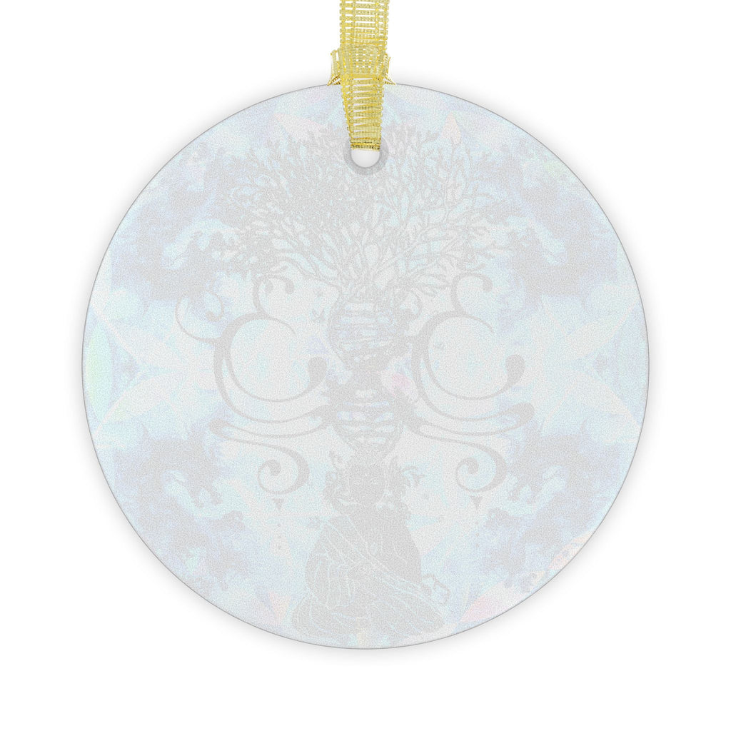 Amen Jin's all the White Horses Buddha Meditations Glass Ornaments