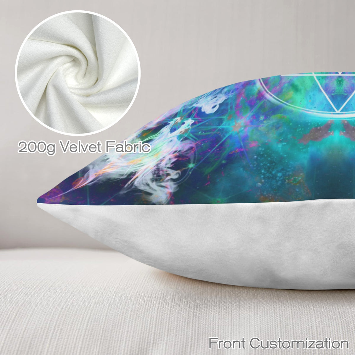 Katerina's Now & Forever Triple Goddess Meditations Custom Pillow Cases 18" x 18" (2-Pack) | Ships from USA