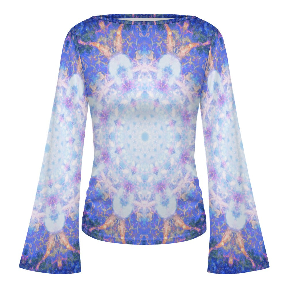 Amen Jin's Afterall Desires Women's Boat Neck Bell Sleeve T-shirt
