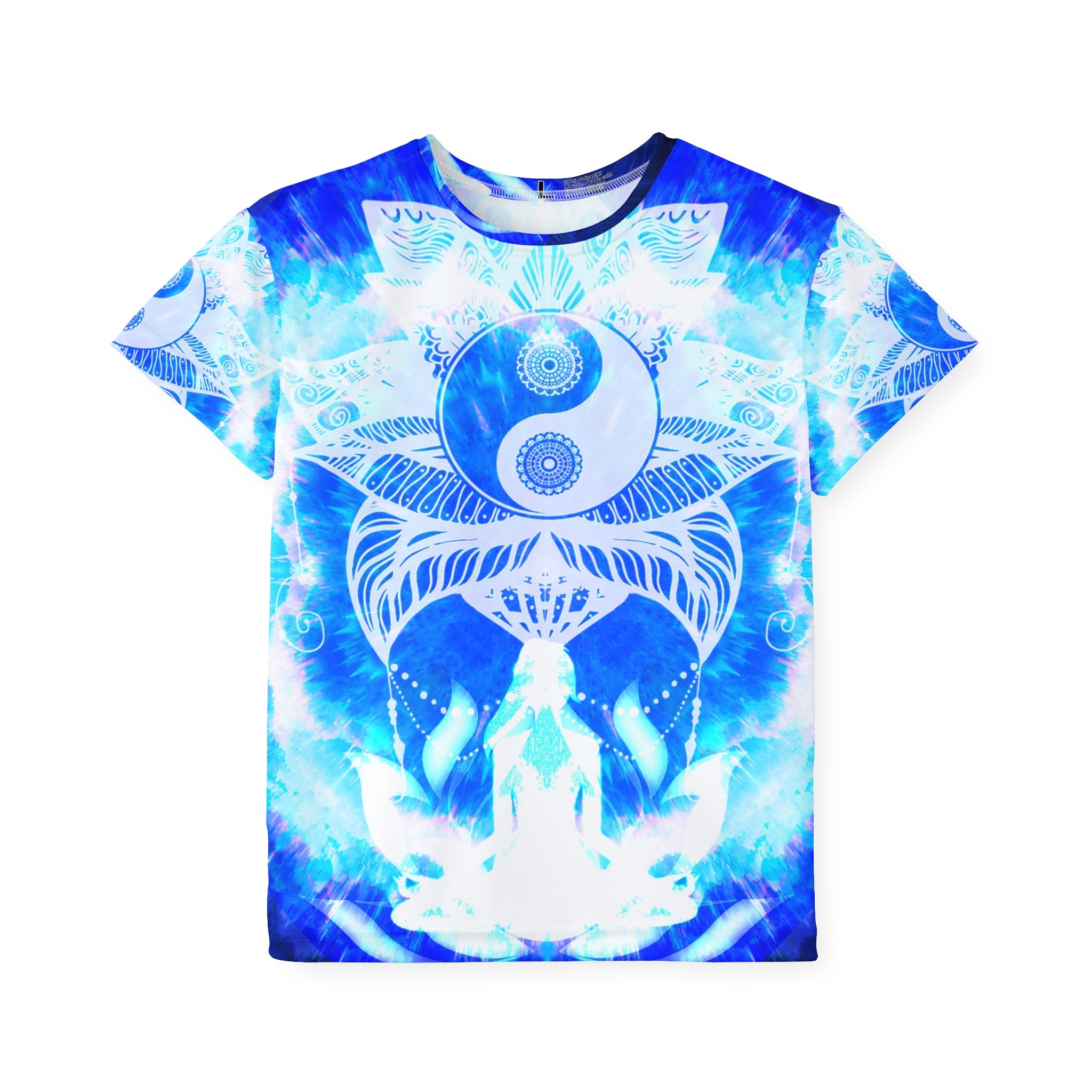 Amen Jin's Blue Sun Lotue Meditations Kids Sports Jersey