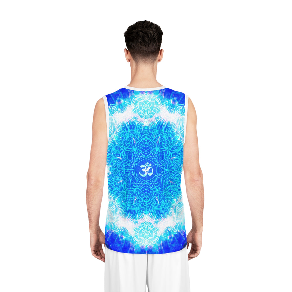 Amen Jin's Blue Sun Om Meditations Basketball Jersey
