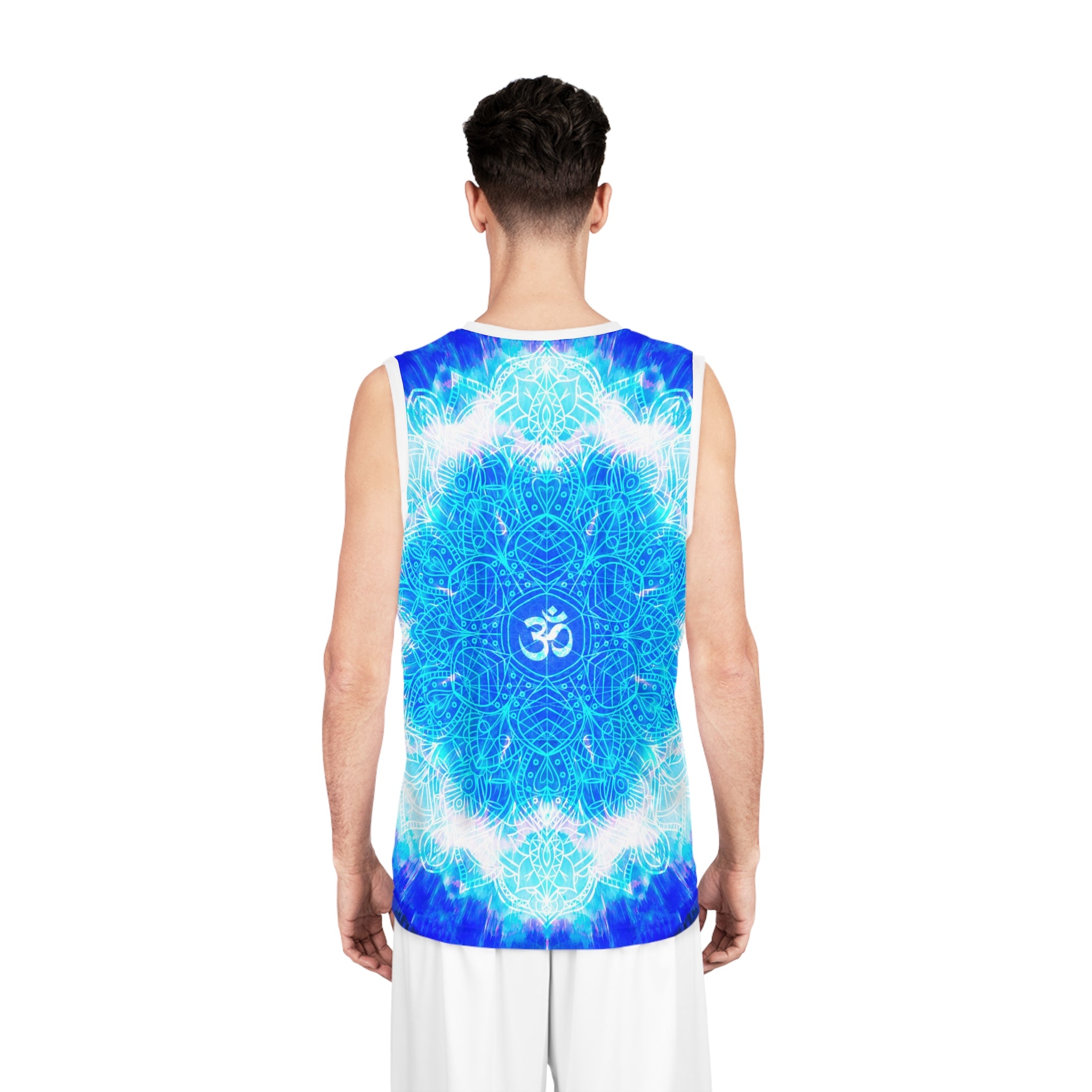 Amen Jin's Blue Sun Om Meditations Basketball Jersey