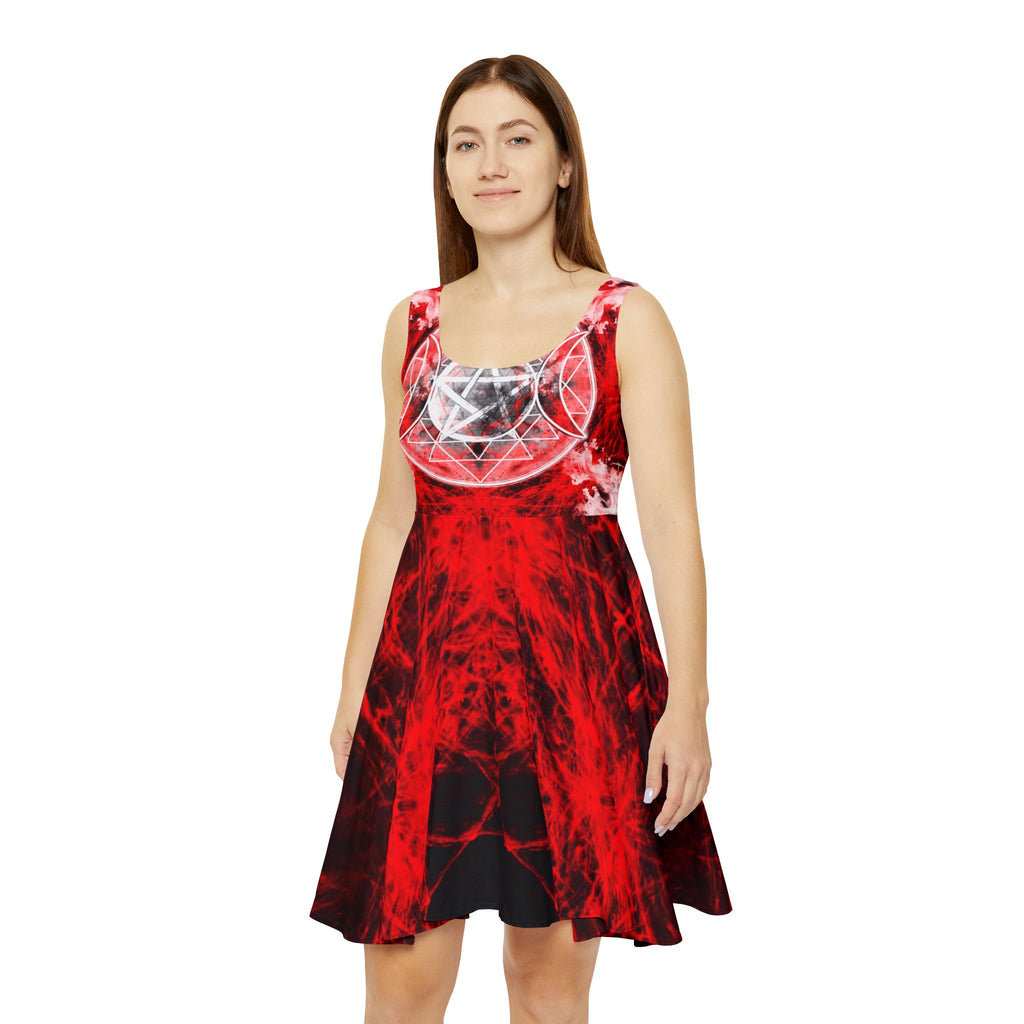 Katerina's Waiting for Hello Triple Goddess Meditations Women's Skater Dress